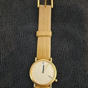 Seiko Gold and Cream Dial Men's Watch